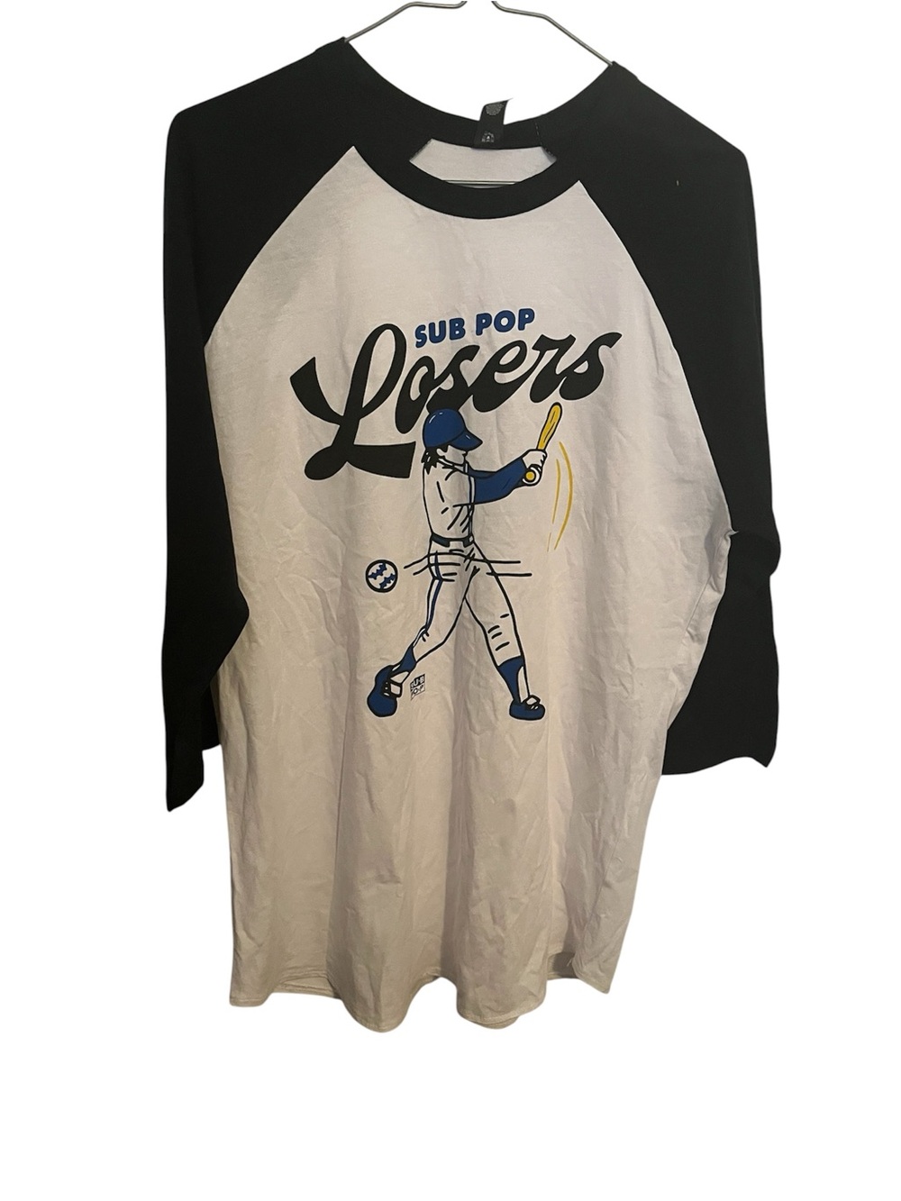 Sub Pop Records Loser Baseball Tee 35 Years Mens Large